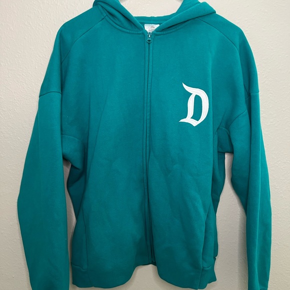 Disney Teal Hoodie with Logo - Picture 1 of 3